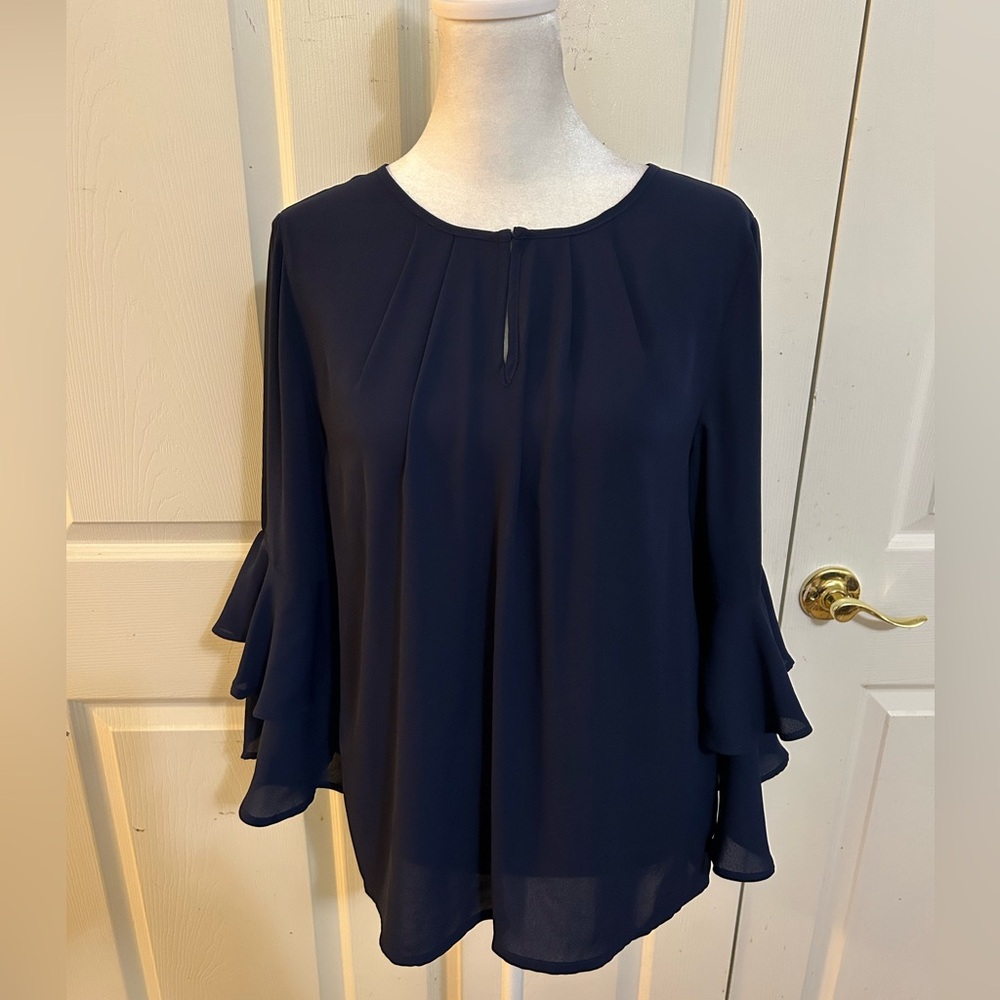 Banana Republic navy blouse, Small